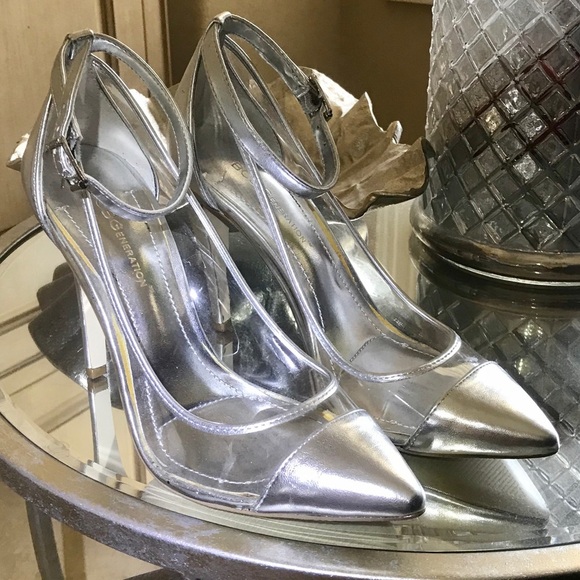 BCBGeneration Silver and Clear Heels - Picture 4 of 8